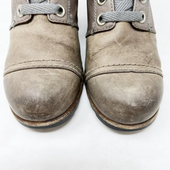 [Sorel] PDX Wedge Casual Ankle Boots Taupe Brown Lace Up Waterproof Winter 9.5 - Picture 3 of 12